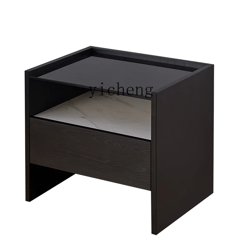 

XL Bedside Table Italian-Style Light Luxury Bedside Table Solid Wood Bedside Locker