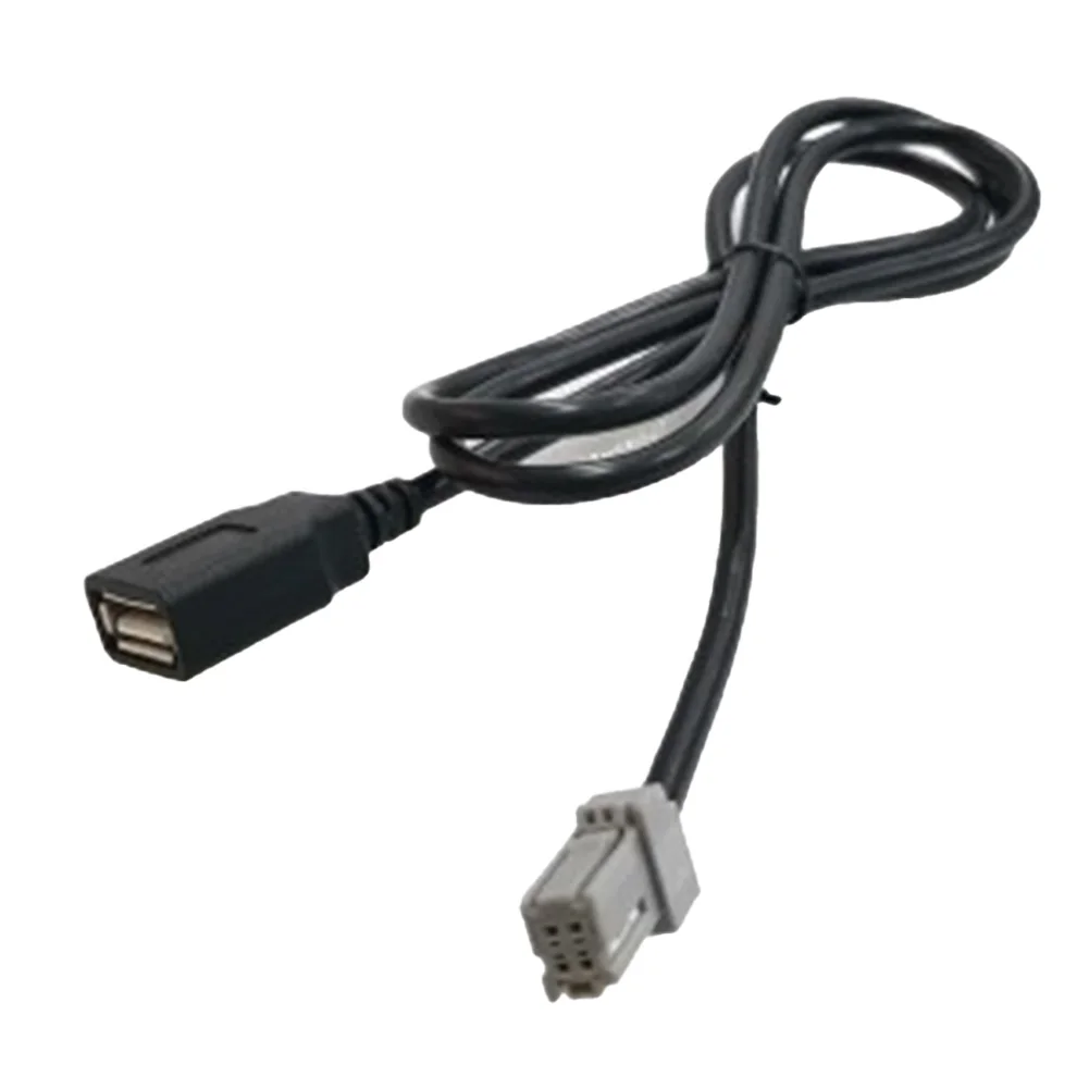 Фото Новый USB-кабель-адаптер для легкой установки, 100 см, черный, автомобильные аксессуары, запчасти для авто, входной кабель для Camry №1