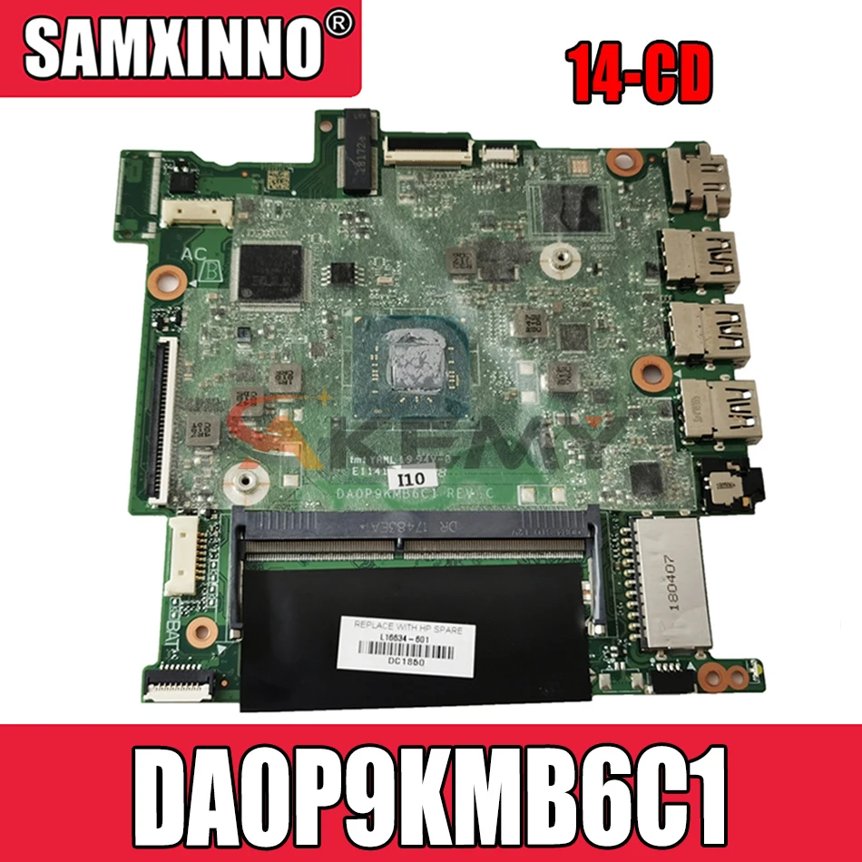 

Akemy For HP Stream 14-CD 14-CD112DX 14-CD113WM laptop motherboard DDR4 L16637-601 DA0P9KMB6C1 full test N4000 CPU