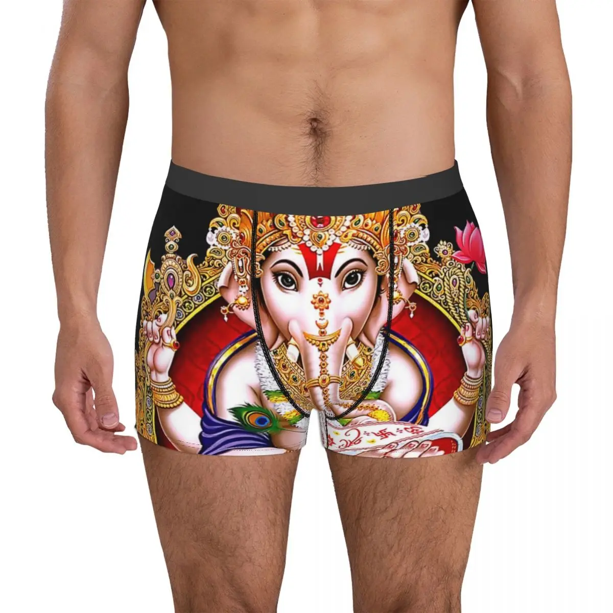 

Трусы Ganesh, хлопковые трусы, мужское нижнее белье, вентилируемые шорты