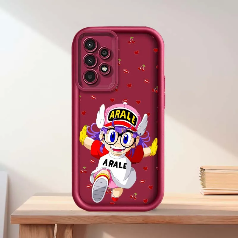 Фото Чехол для телефона Dr. Slump Arale для Samsung Galaxy A73 A72 A71 A56 A55 A35 A25 A54 A53 A52 A51 A32 с рисунком «Лестница для глаз» №5