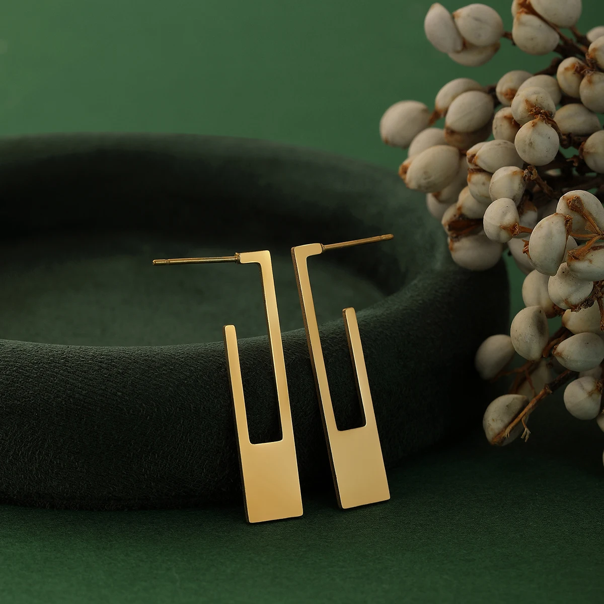 Серьги-гвоздики из нержавеющей стали для женщин и девушек