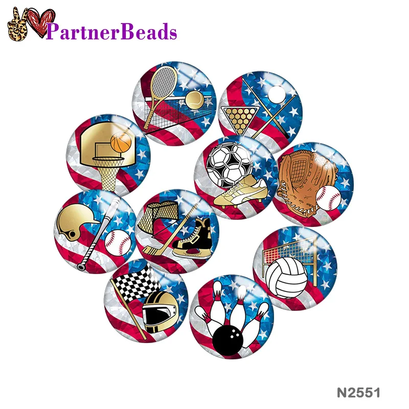 

Sport Image printing metal DIY snap button accessories Fit bag hat Clothes shoes N2551