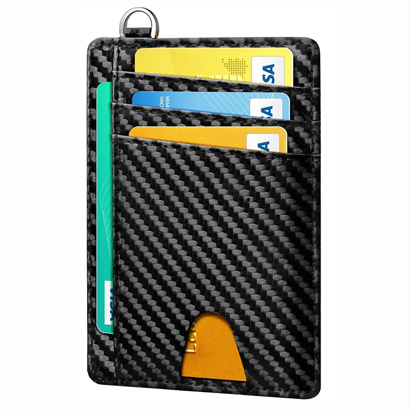Card Holder Men's Genuine Leather RFID Anti-theft Card Swiping Bag Men's And Women's Card Bag