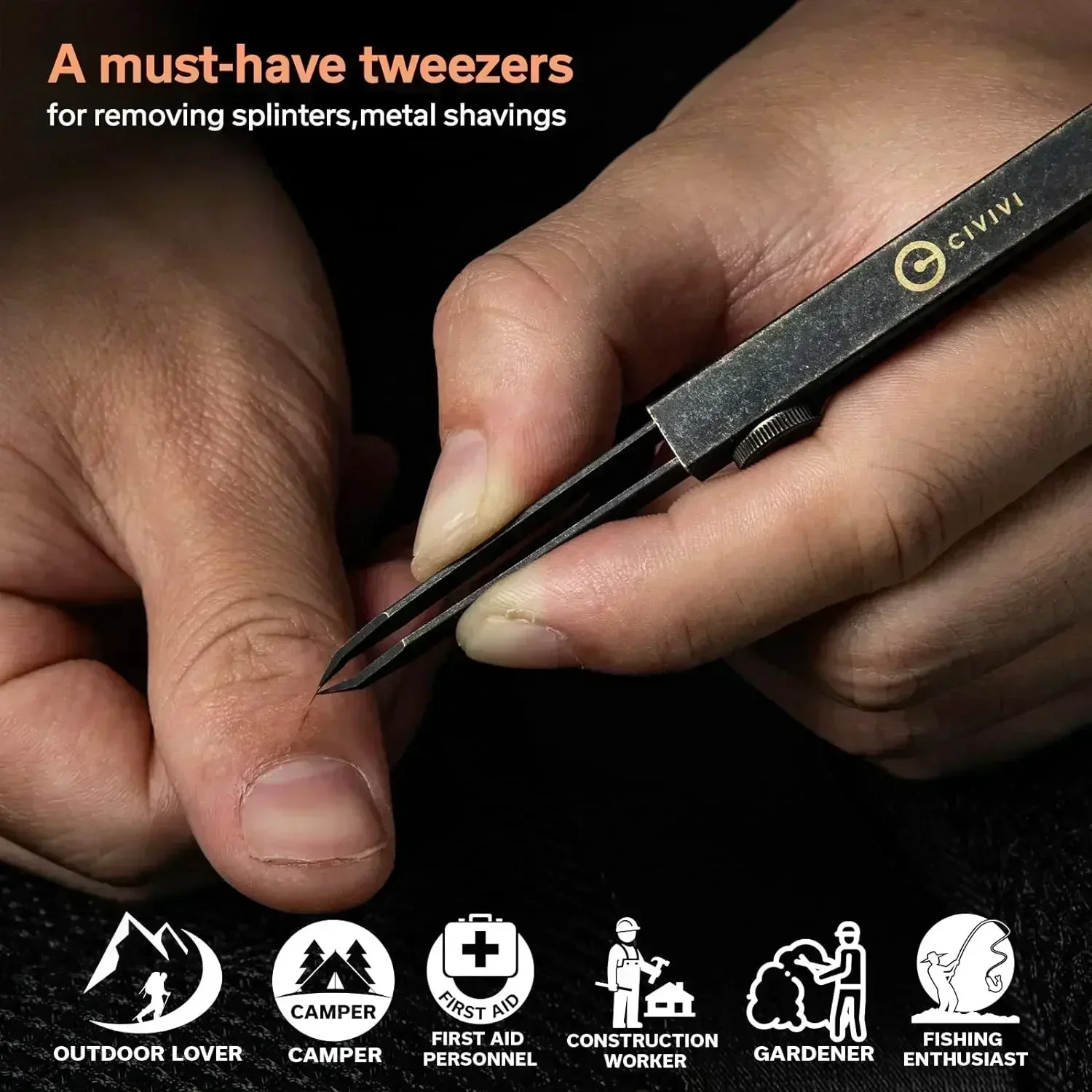 Выдвижные щипцы Tac-N Tweeze с кожаным чехлом подходящие для переноски простых