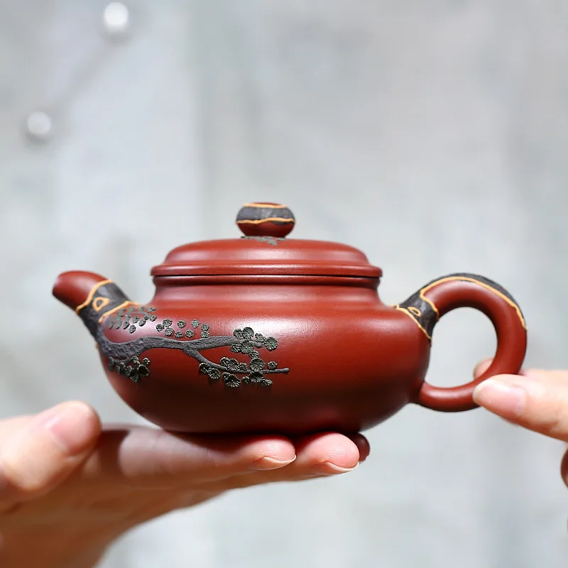 

200ml Ore Mud Yixing Teapot Home Office Handmade Kung Fu Kettle Creative Drinkware