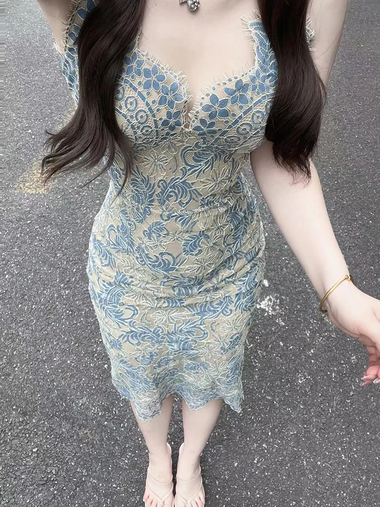 Роскошные платья на день рождения летнее цельное платье длинные кружевные