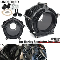 air filter for harley sportster iron 883 xl883 xl1200 48 72 1991 2021 motorcycle air cleaner filters transparent cover intake