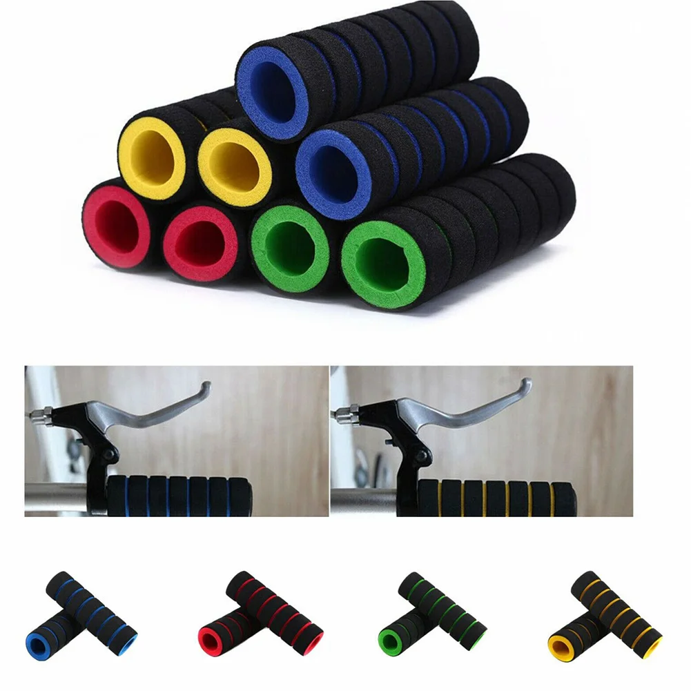 

2Pc/1pair Bike Racing Bicycle Motorcycle Handle Bar Foam Sponge Grip Cover Non-slip Soft Handlebar Bike Bar Wholesale