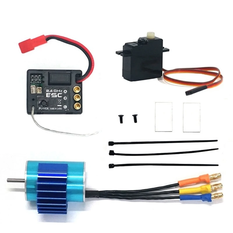 

Brushless Motor ESC Receiver Servo Set For SG 1603 SG 1604 SG1603 SG1604 1/16 RC Car Upgrade Parts Accessories