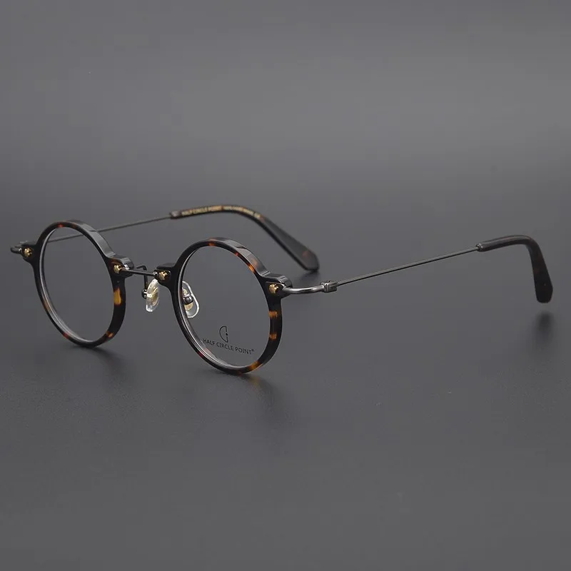 

Literary Glasses Frame Japanese Personality Style Myopia Frame Retro Temperament Small Round Frame Glasses for Men and Women