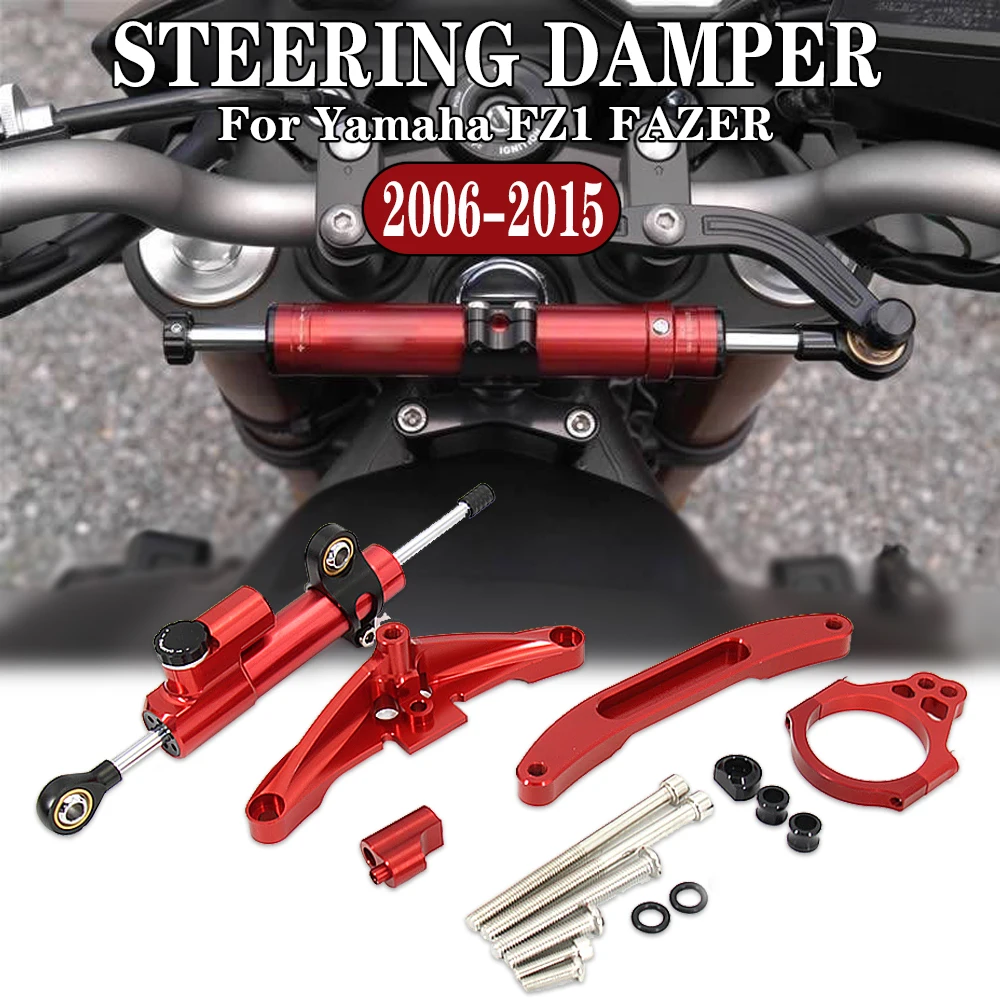 

FZ1 FAZER Steering Damper Motorcycle Accesorios Bracket Stabilizer Linear Dampers Mount Support For Yamaha FZ1 FAZER 2006-2015