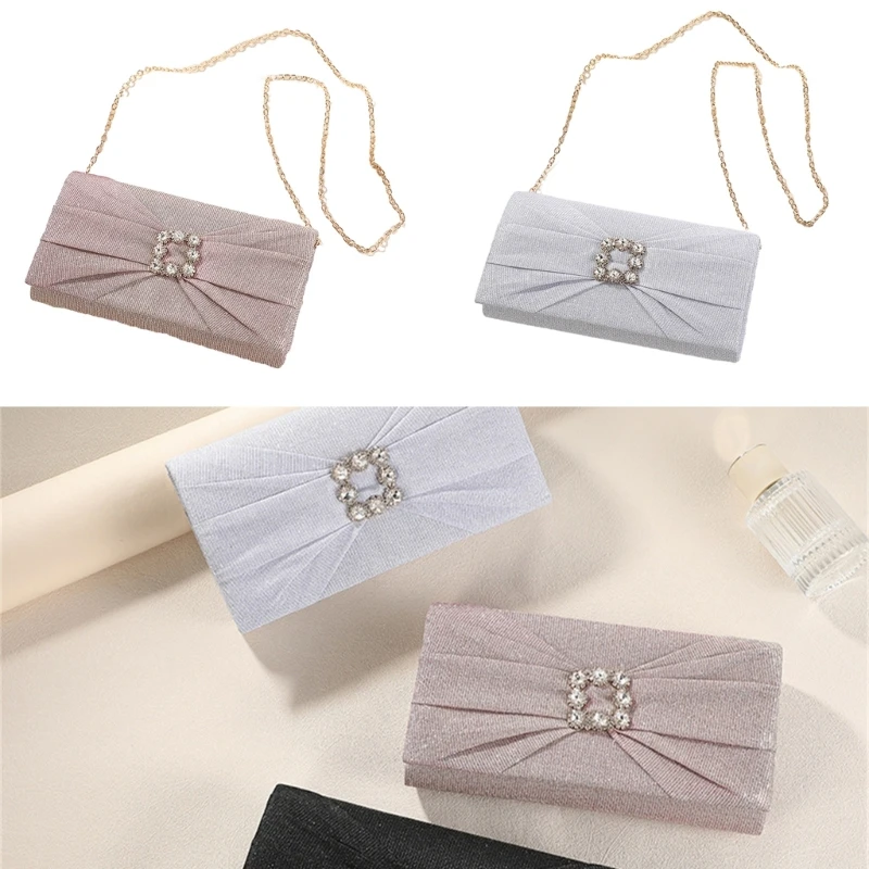 

Модная женская плиссированная вечерняя сумка, вечерние банкетные сумки для дам, свадебные клатчи, сумка на плечо, сумки на