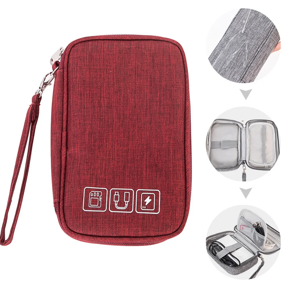 

Cable Bag Organizer Wires Charger Digital USB Gadget Portable Electronic Earphone Case Zipper Storage Pouch Accessories Supplies