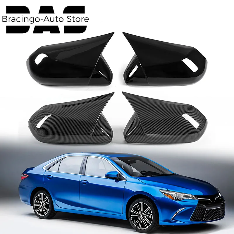

Bracingo 2pcs Side Wing Rearview Mirror Cover Trim Decor Caps Car External Accessories Fit For Toyota Camry Avalon 2018-2022