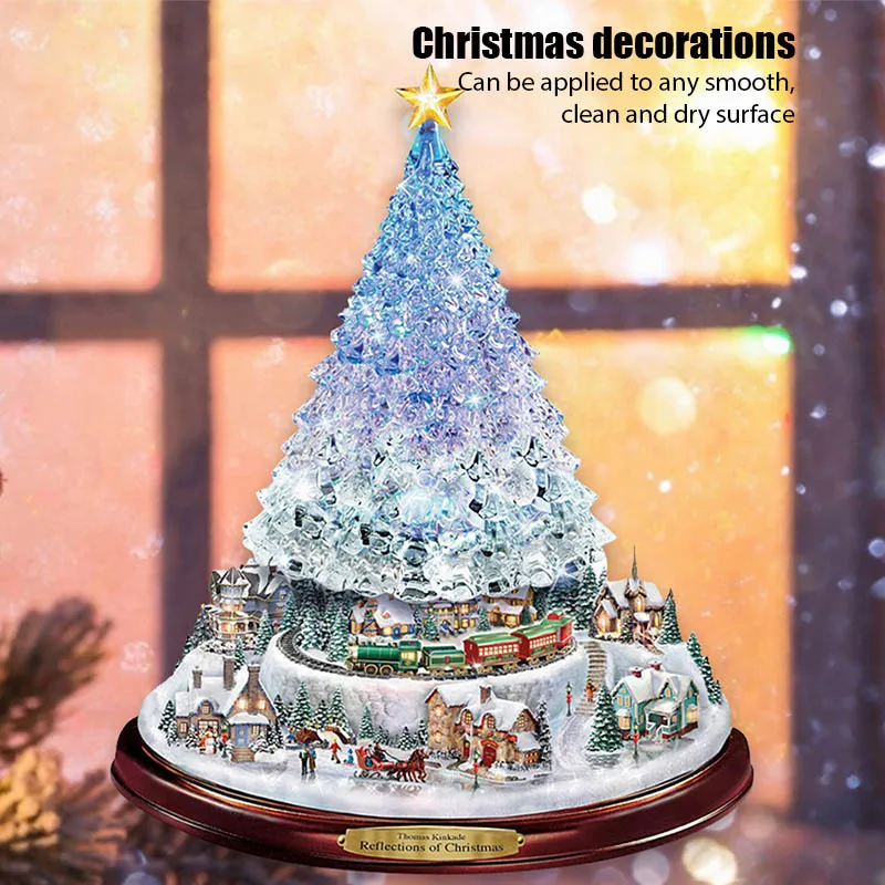 

Christmas Window Stickers Decorations Wall Decoration Items Santa Elk Wall Stickers 2022noties Decoration Happy New Year 2023