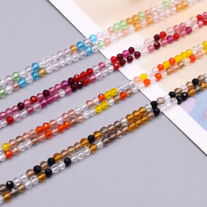 Стеклянные бусины с гранями 3 мм |