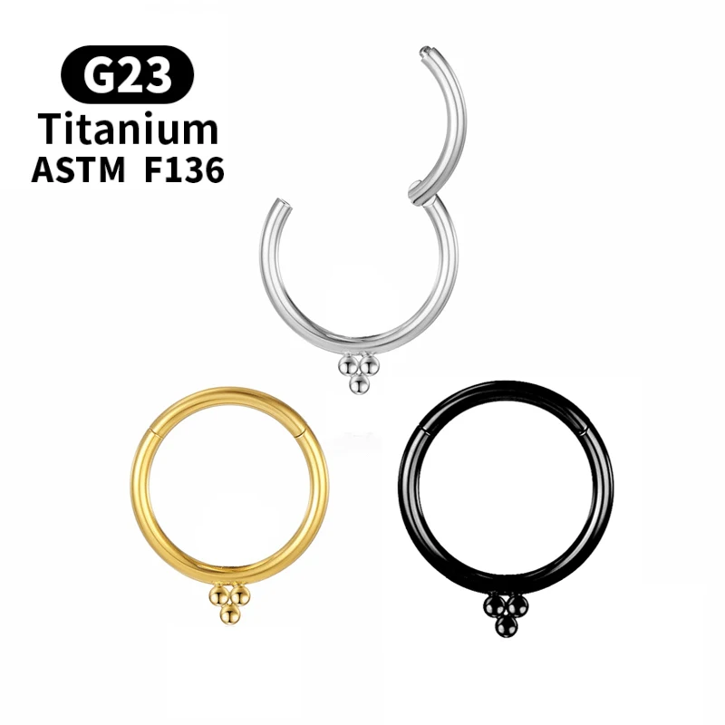 

Piercing nose ring Cartilage Tragus Titanium Helix Hinge segment Earrings Industrial helix G23 tragus women Labret Body Jewelry