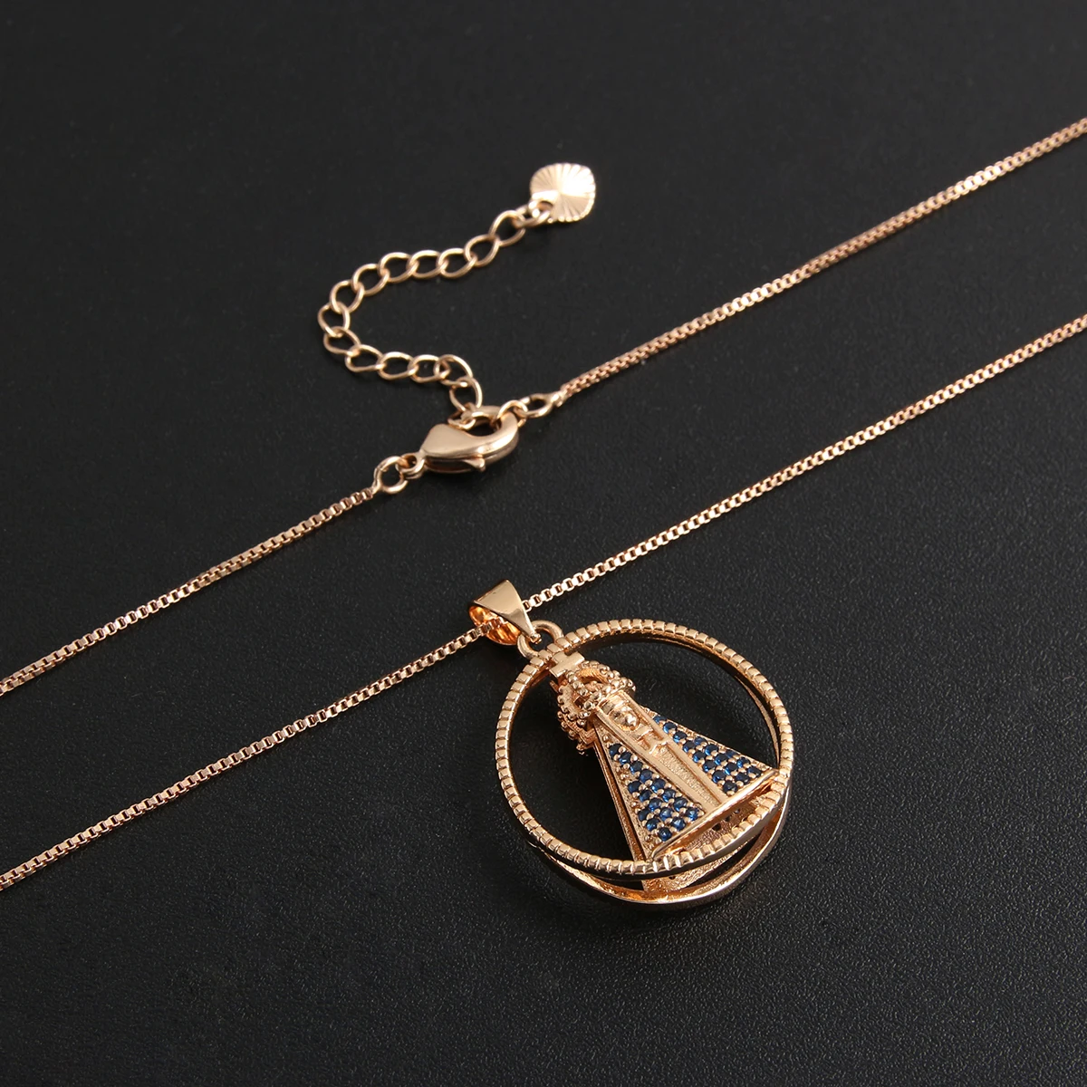 SUNSLL двухсторонние Lujan Дева Мария Позолоченные Подвески Ожерелья вирген де