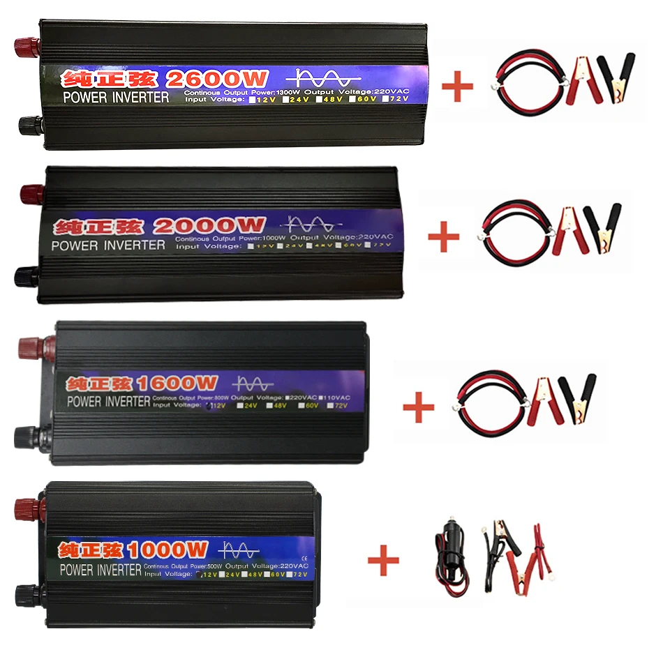 Инвертор немодулированного синусоидального сигнала 1000 Вт/1600 Вт/2000 Вт/3000 Вт