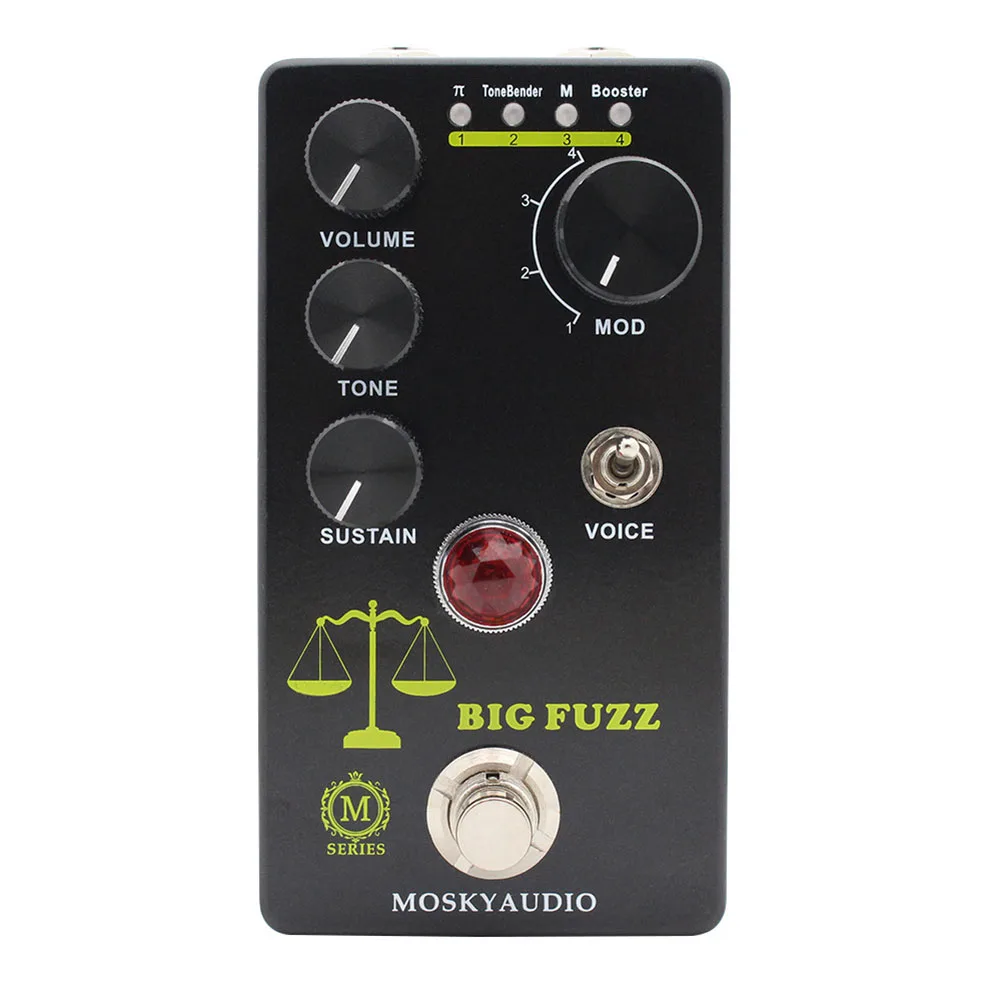 

Moskyaudio Guitar Effects Pedal Big FUZZ Distortion The Electric Guitar Effects Pedal 4 Mode Knob Guitar Parts