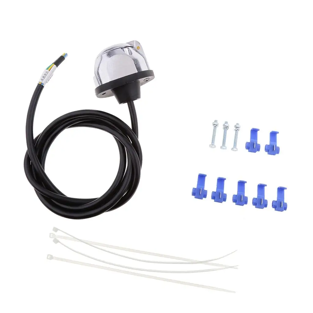 

Dolity 7-Pin 12V ПРИЦЕП RV светильник Socket Adapter Connector Wire жгут проводов