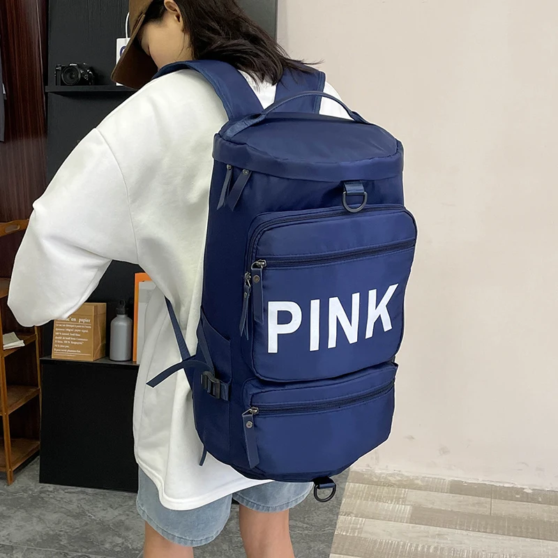 Large Capacity Single Shoulder Cross-Slung Travel Bag Independent Shoe Warehouse Gym Bag Dry And Wet Separation Plum Box M607