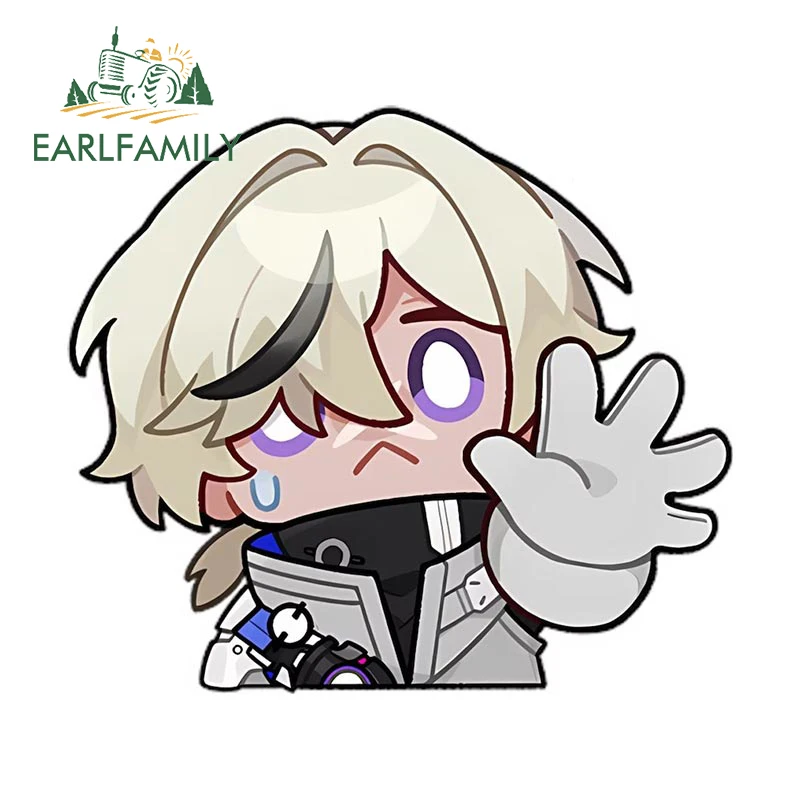 EARLFAMILY 13 см x 11 5 Chibi Arlan отклоняющаяся Автомобильная наклейка аниме Honkai Star Rail Decal JDM