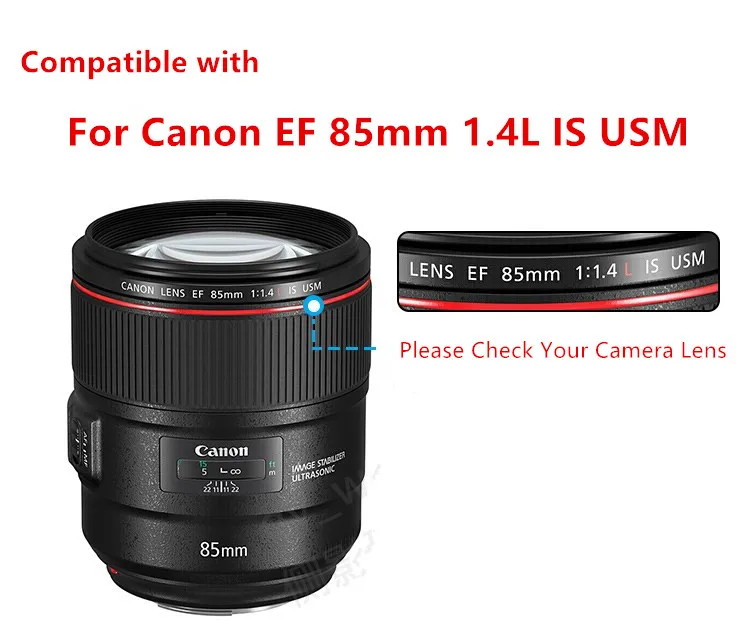 Реверсивная бленда ET83E для объектива Canon EF 85 мм F1.4L IS USM объектив на EOS 5D III IV 7D 6D II 90D