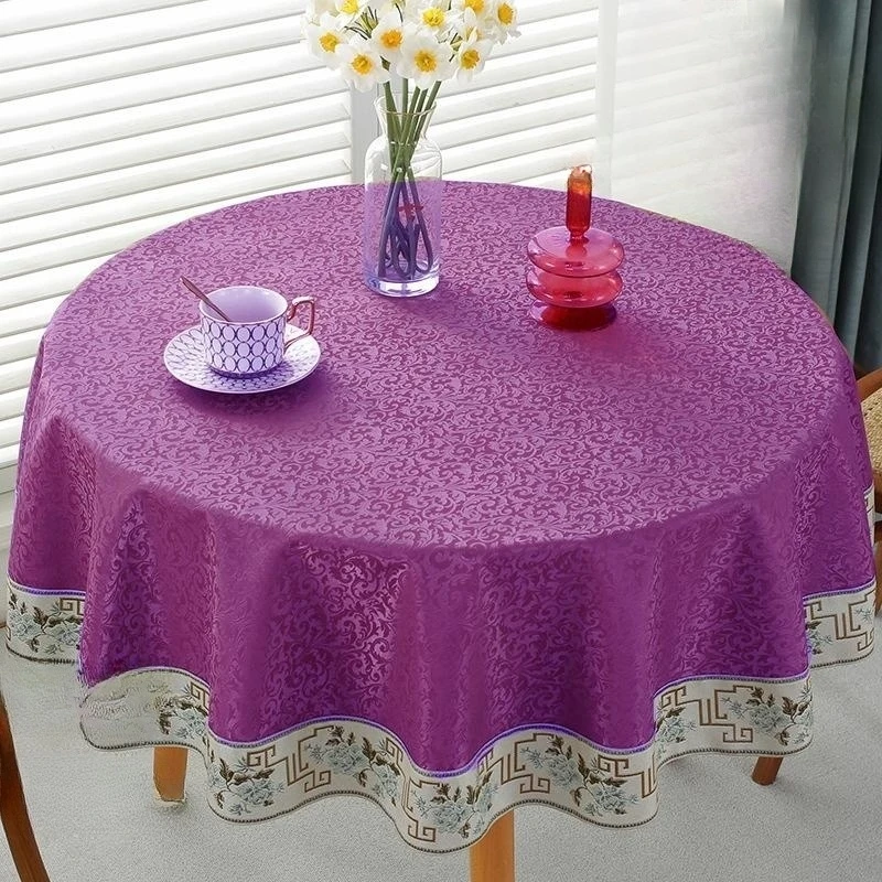 

Скатерть круглая Большая водонепроницаемая, маслостойкая, для глажки и стирки