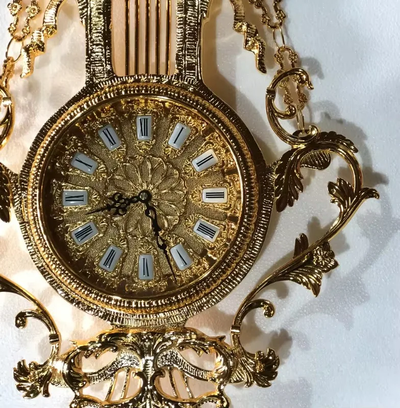 Европейский стиль украшение для дома античный латунные настенные часы