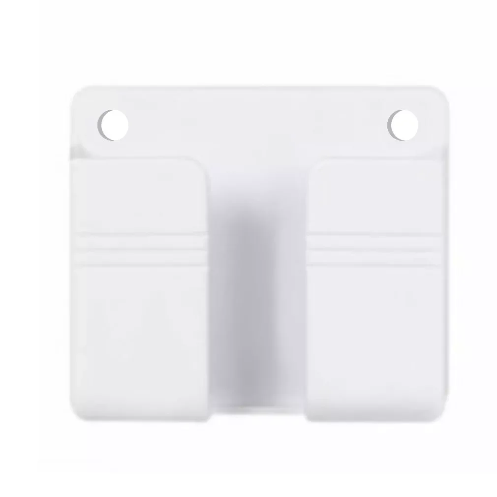 

Practical Wall Mount Stand Phone Holder Socket Phone Charging Holder Bracket Shelf Wall Mounted Organizer Storage Box