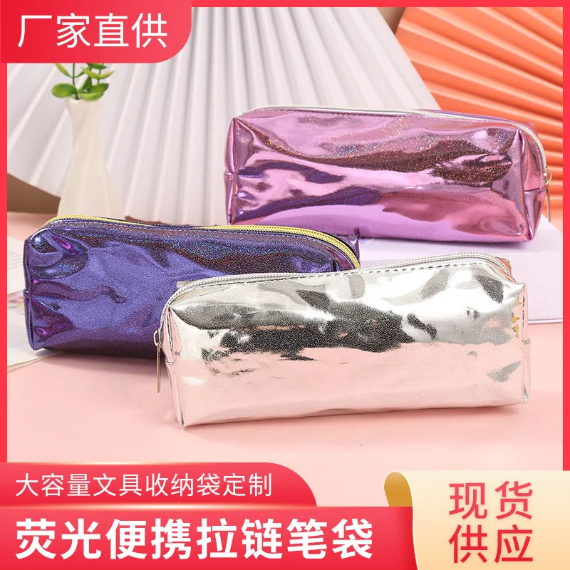 

Fluorescent Bag, Wholesale PVC Pen Bag Learning Supplies, Pencil Storage Bag, Portable Zipper Bag