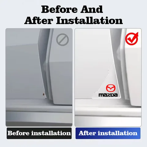 Прозрачная угловая крышка двери автомобиля, защитная наклейка от царапин для Mazda 3 5 6 323 626 CX-3 CX-4 CX-5 CX-7 CX-9 Axela 6 RX8 7