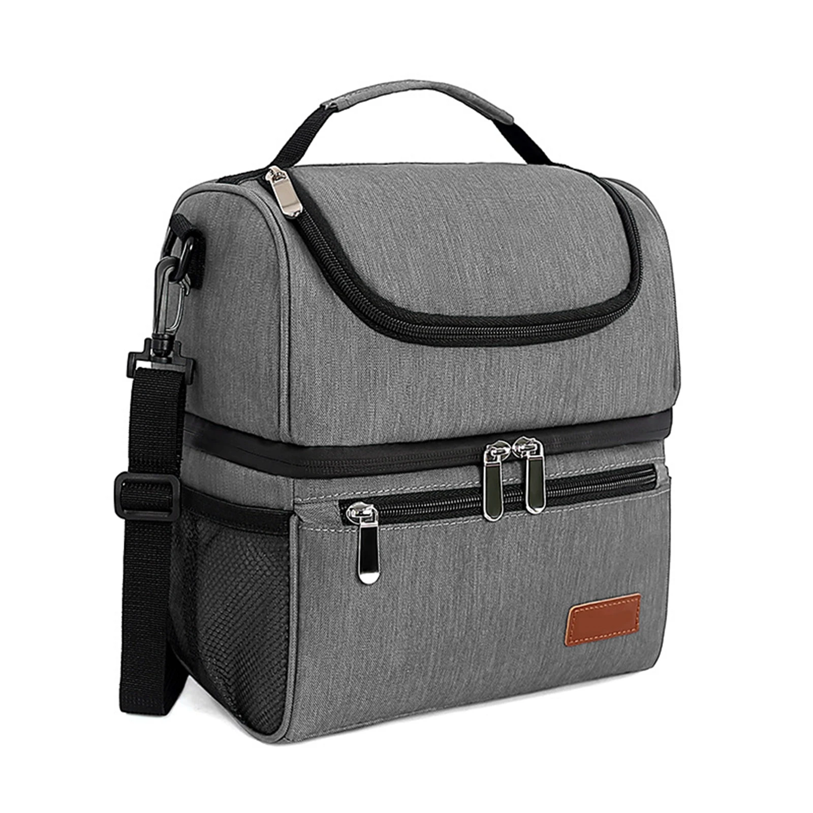 Bag With Shoulder Strap Reusable Lunch Box For Women Men Office School Picnic