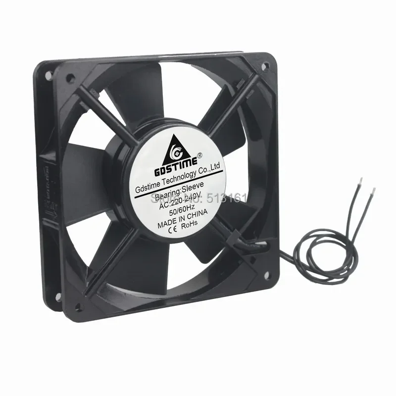 

100pcs Gdstime 220V 240V 12CM 120MM 120X120X25MM Sleeve Bearing AC Cooling Cooler Fan