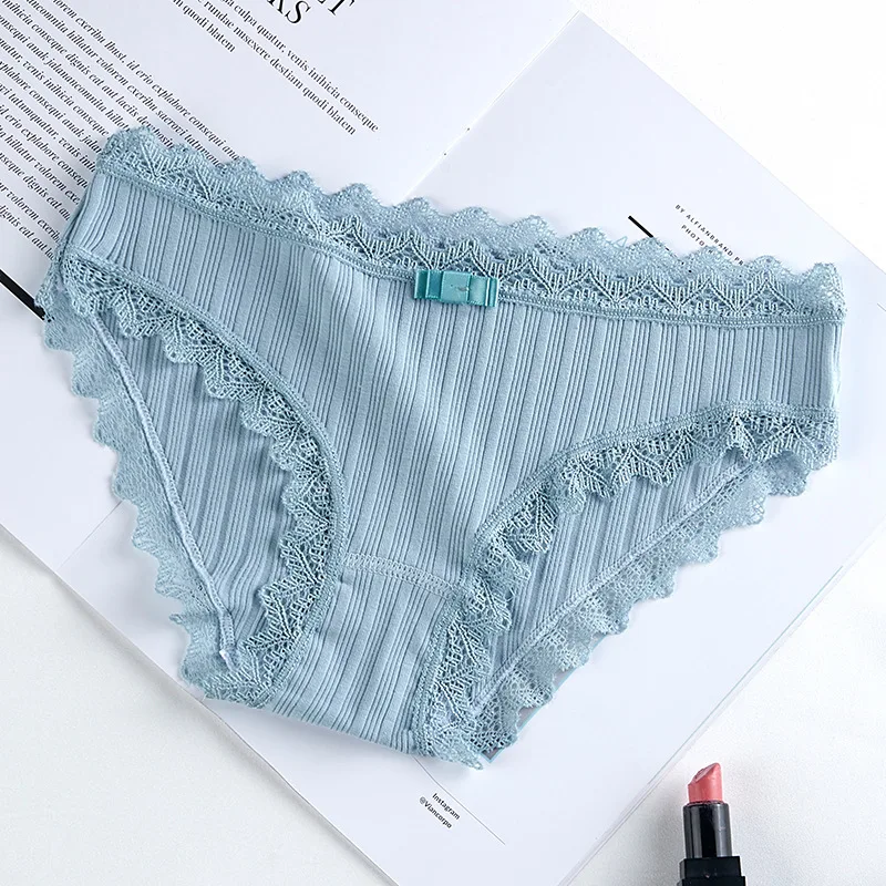10Pcs Cotton Panties Female Underpants Sexy Panties For Women Lace Briefs Underwear Comfortable Ladies Pantys Lingerie 6 Color