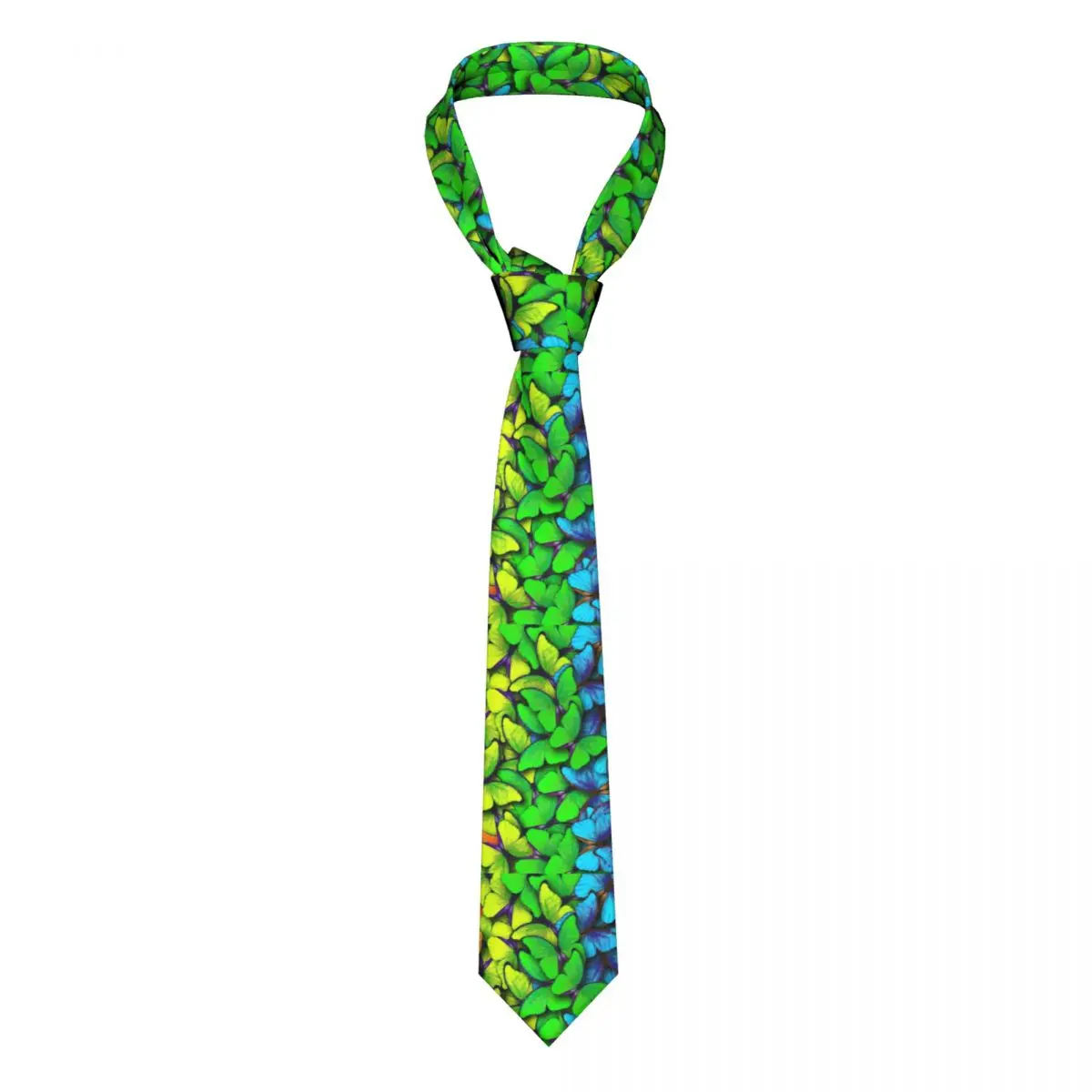 

Colorful Butterfly Tie Ombre Print Formal Polyester Silk Neck Ties Men Gift Shirt Pattern Cravat