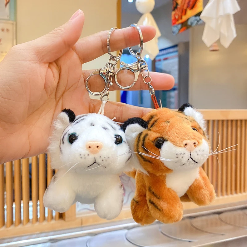 

Simulated Little Tiger Keychain Creative Doll Plush Doll Toy Bag Car Jewelry Backpack Pendant Ornaments Trinkets Gift Jewelry