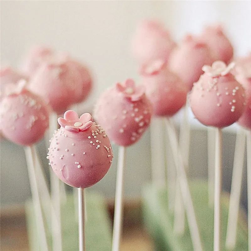 

100pcs/pack 15cm Safe Plastic Lollipop Stick Cake Pop Sticks For Chocolate Sugar Candy Lollipop DIY Mold Tool 10*0.35cm, 15*0.40