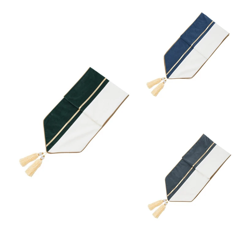 

Настольная дорожка с длинной полосой, высококачественное украшение для журнального столика, скатерть с кисточкой