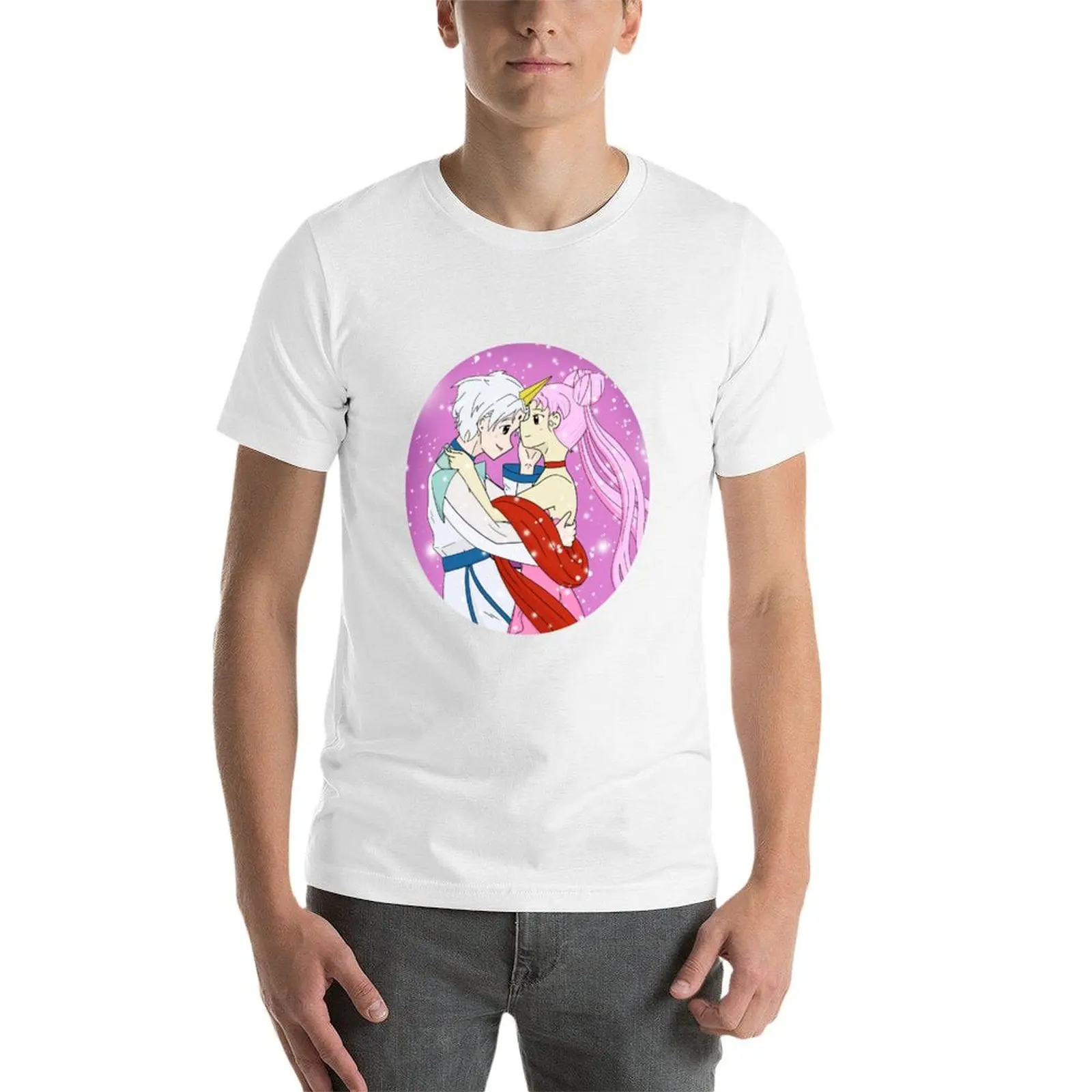 Фото Футболка Chibiusa x Helios Circle с принтом в ретро-стиле, повседневный топ №3