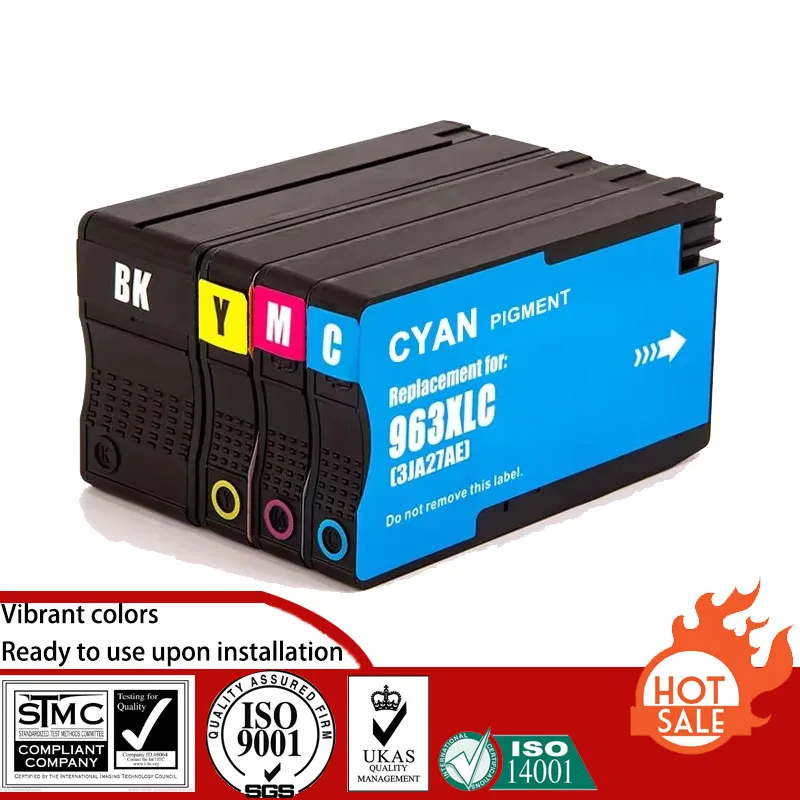 Совместимый картридж с пигментными чернилами для HP HP963XL подходит OfficeJet Pro