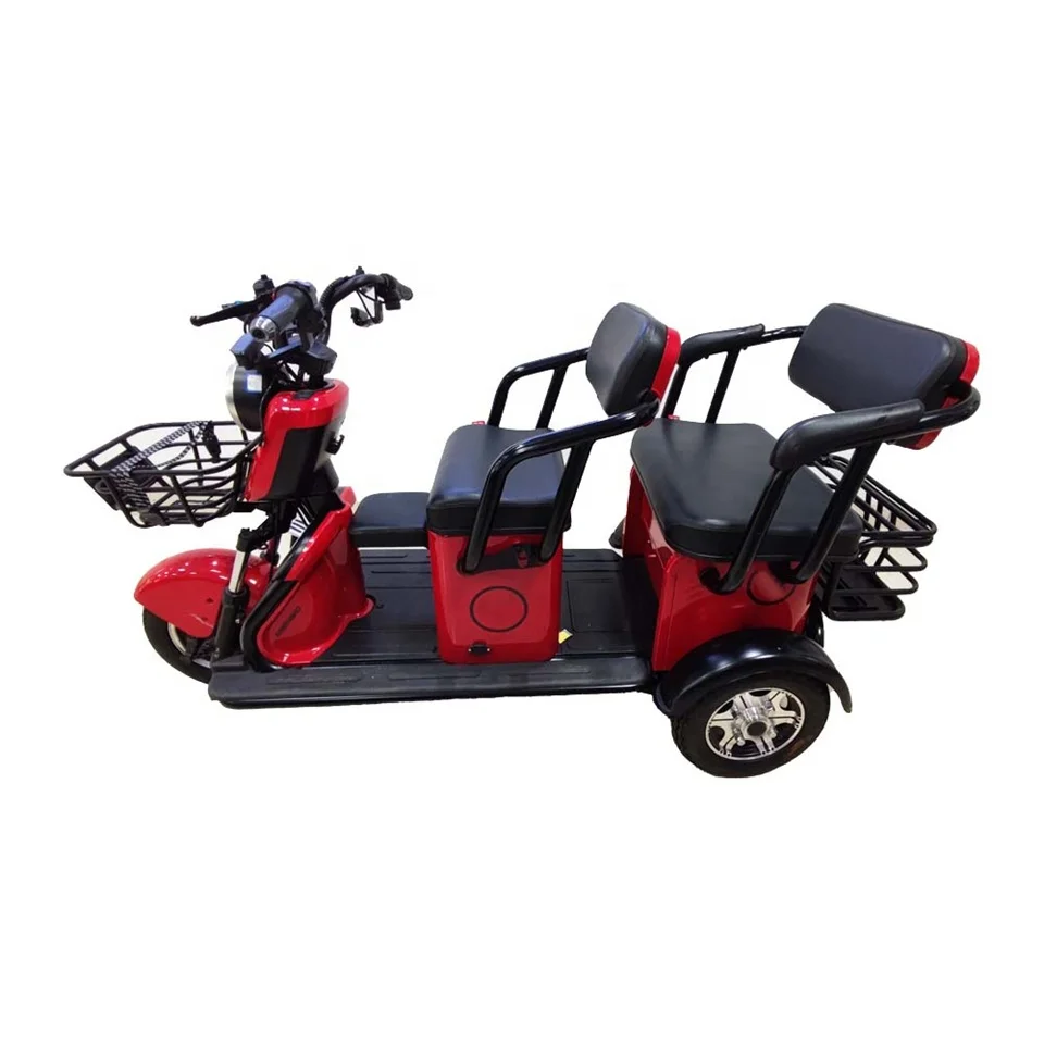 

Hot Sale Absorber Heavy Load Electric Tupper Truck Recreational Tricycle For Passenger