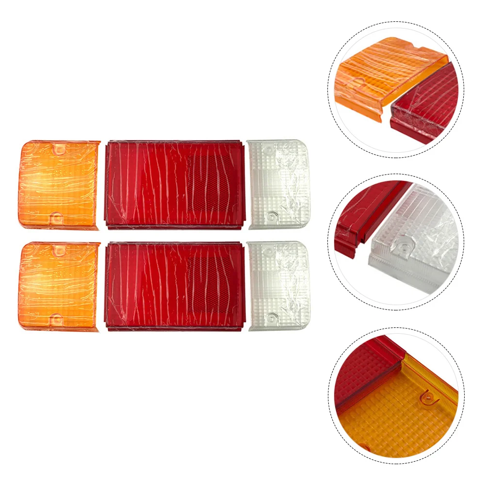 

1 Pair Lampshade Car Lamp Cover Car Taillight Lamp Cover Square Taillight Covers Cover