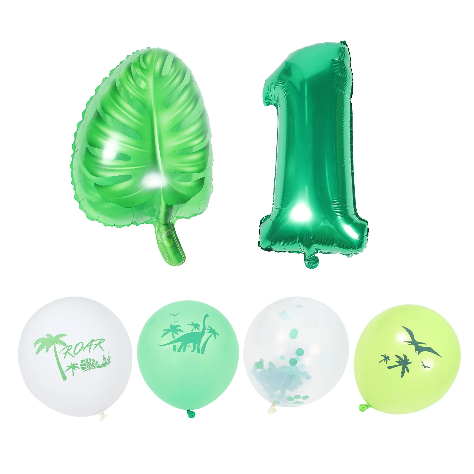 

Balloons Jungle Balloon Party Birthday Theme Decorations Decorbaby Tropical Shower 1St Luau Decoration Helium Number One