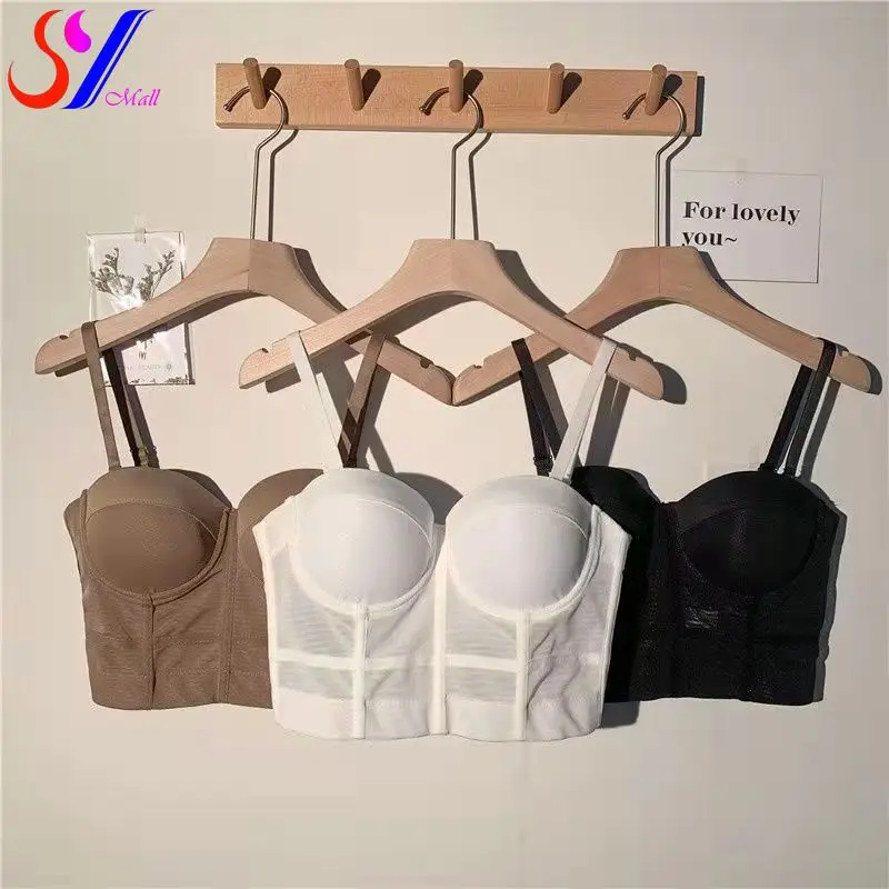 

Бюстгальтер женский сетчатый с чашками пуш-ап