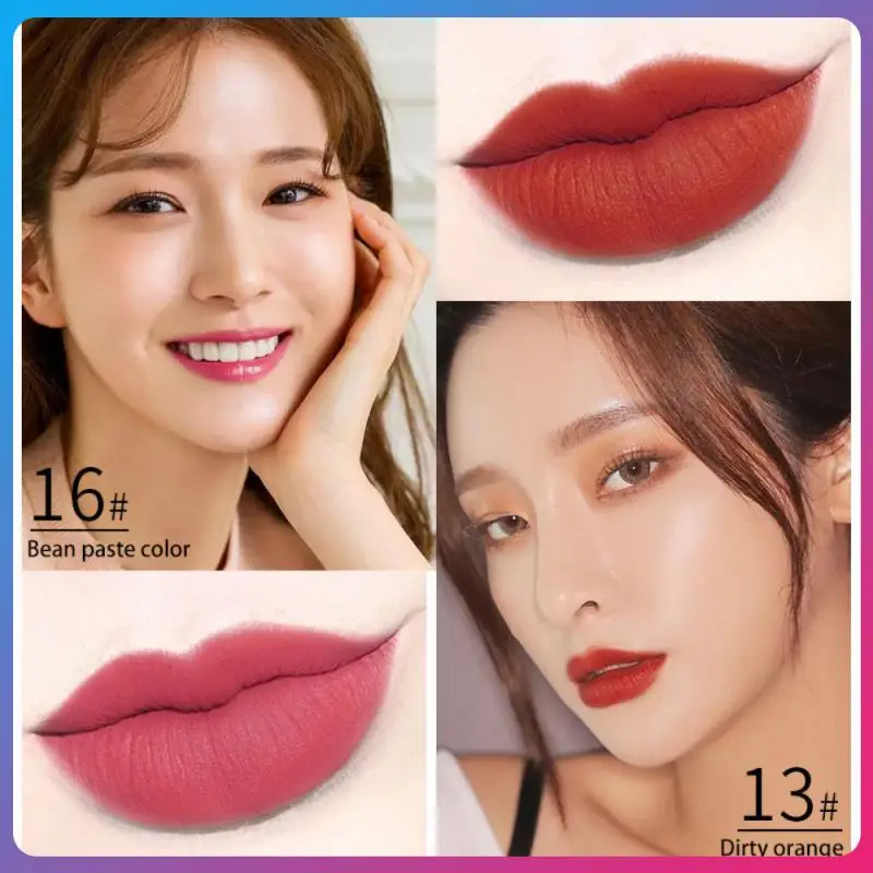 

1pc Matte Velvet Lip Glaze 11 Colors Waterproof Long-Lasting Not Easy To Fade Lip Mud Lipstick Makeup Cosmetic Lip Gloss Makeup