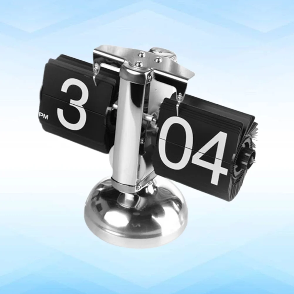 

1 Vintage Digital Down Clock without, Automatic Display Turning Page Clock, Modern Clock for Desk ( Single Mechanical table