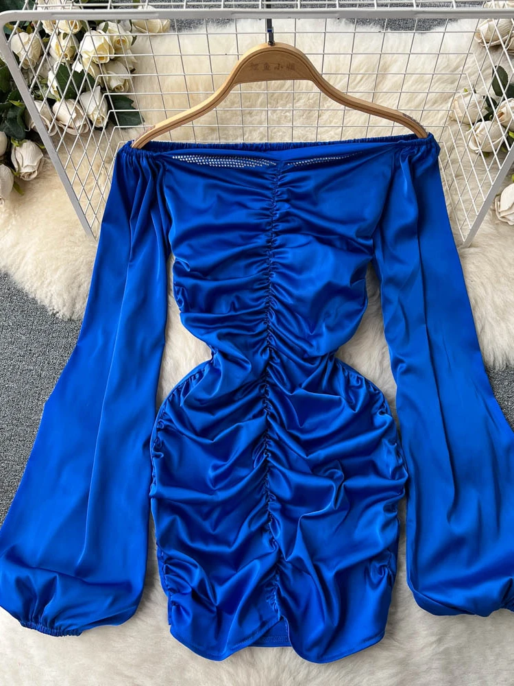 

Женское шифоновое платье-пуловер Aibeautyer, повседневное однотонное облегающее платье-трапеция до середины икры с вырезом лодочкой, весна-осень